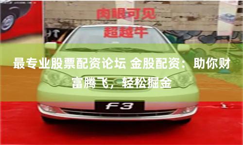 最專(zhuān)業(yè)股票配資論壇 金股配資：助你財(cái)富騰飛，輕松掘金