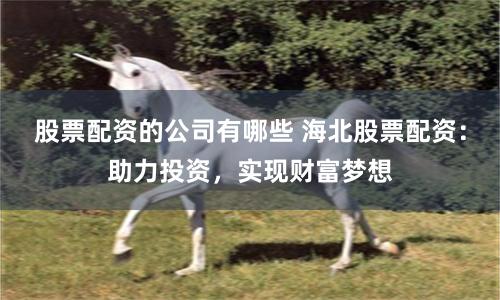 股票配資的公司有哪些 海北股票配資：助力投資，實(shí)現(xiàn)財(cái)富夢(mèng)想